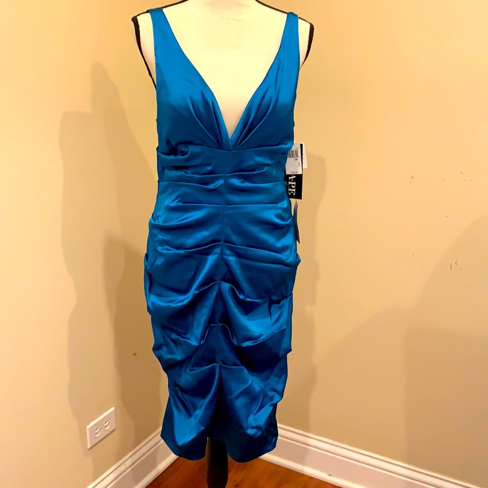 NWT Deep Turquoise Blue Bondage Dress